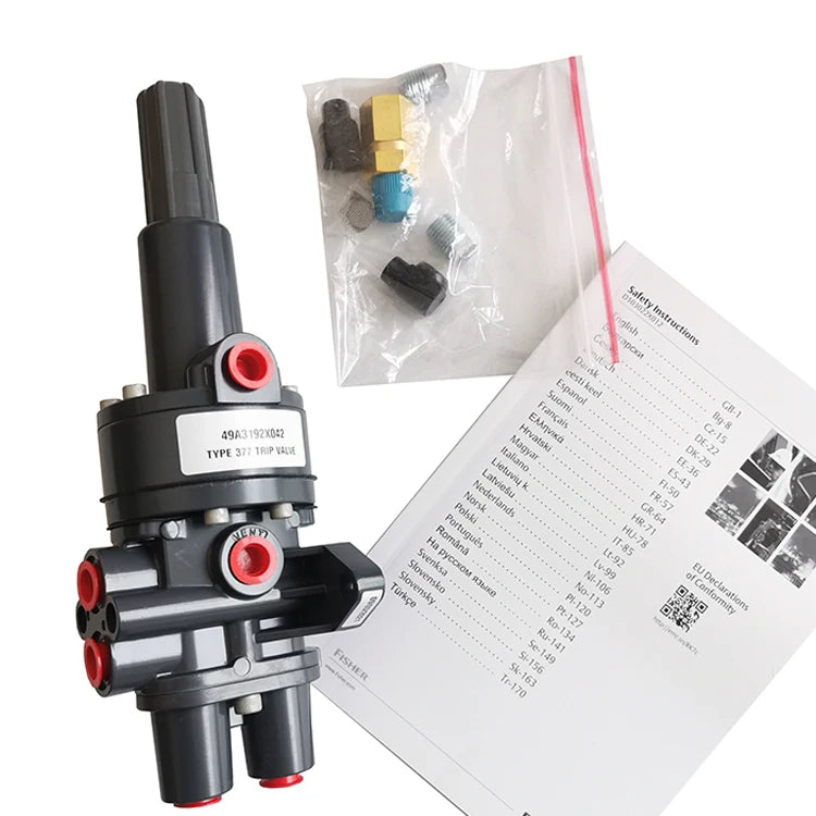 Emerson Fisher Original Type 377 Trip Valve for Standard Electrical Equipment Made of Aluminum and Plastic