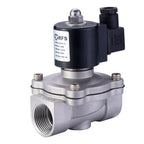 High Quality 24V Electric Stainless Brass Controlled Water Valve 2/2 Way 1/2 Inch Air Water 24V Stainless Steel Solenoid Valve