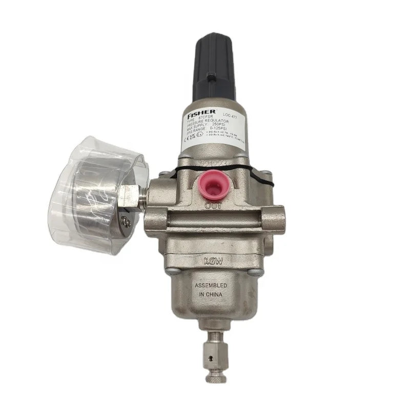 Fisher 67C Series Instrument Supply Regulators 67CFSR-239 with Pressure Gauge 67CFSR-237 Stainless Steel