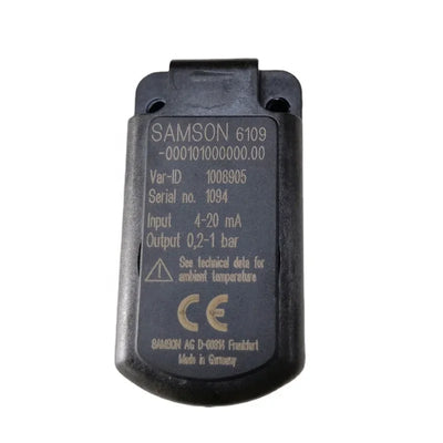 Samson 4763 Valve Positioner IP 6109-1001010 Spot Sale 6109-0001010 4763-01200121 4763-01300321 4763-11300311 - Casting / Medium Pressure / 1/4 in