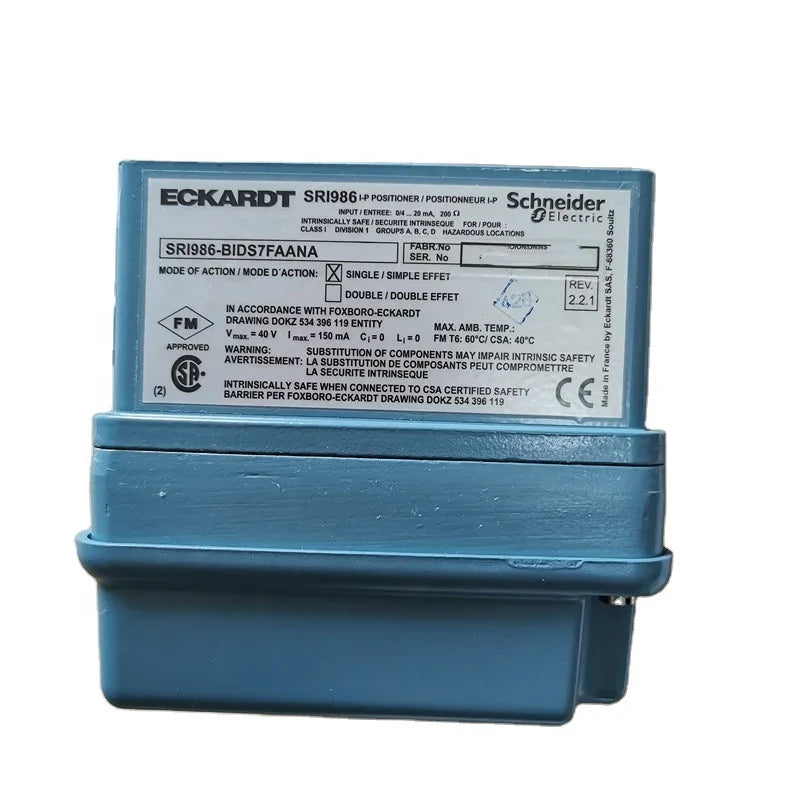 Foxboro Valve Positioner SRI986-BIDS7EAANA Stock Sales ECKARDT Positioner SRI986-BID7FAANA Schneider Electric - Casting / control