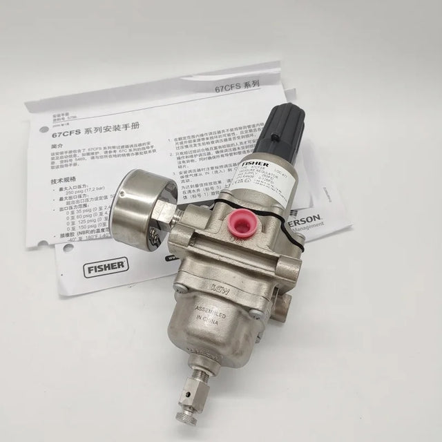 Fisher 67C Series Instrument Supply Regulators 67CFSR-239 with Pressure Gauge 67CFSR-237 Stainless Steel