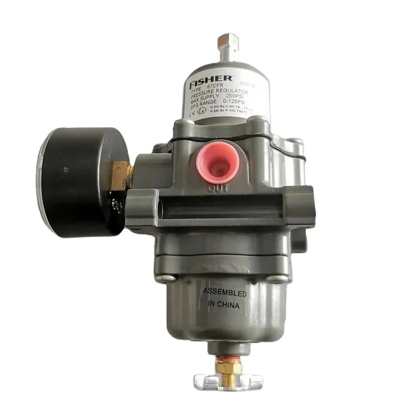 Fisher 67C Series Instrument Supply Regulators 67CFR-239 with Pressure Gauge 67CFR-237