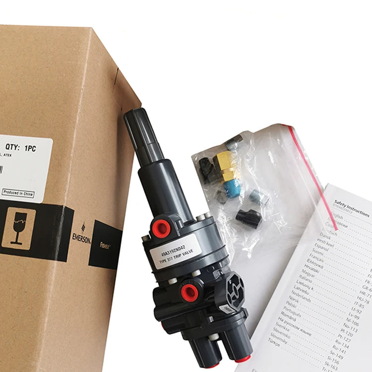 Emerson Fisher Original Type 377 Trip Valve for Standard Electrical Equipment Made of Aluminum and Plastic