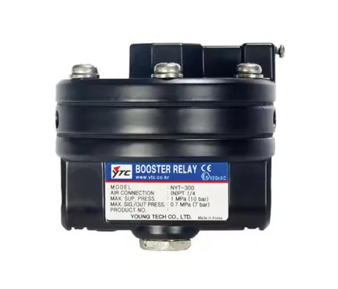 Original YTC YT-300N1 Aluminum Electrical Equipment Volume Booster Air Source Signal for YT-300/305/310/315/320/325 Series Valve