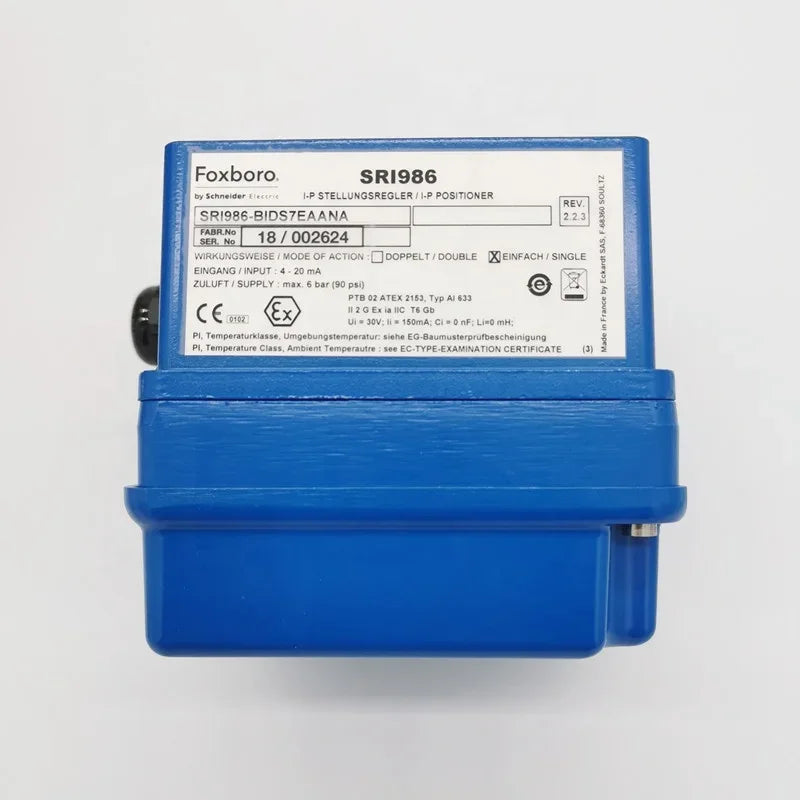 Foxboro SRI986-BIDS7ZZZNA Penumatic Volume Booster in Stock Positioner SRI986-BIDS7EAANA