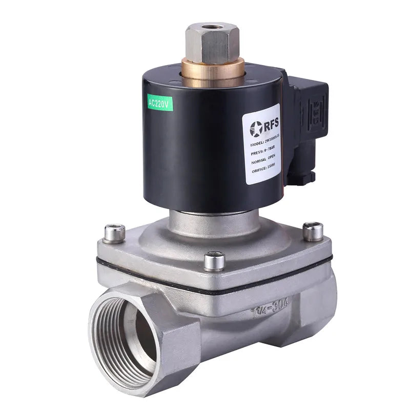 High Quality 24V Electric Stainless Brass Controlled Water Valve 2/2 Way 1/2 Inch Air Water 24V Stainless Steel Solenoid Valve