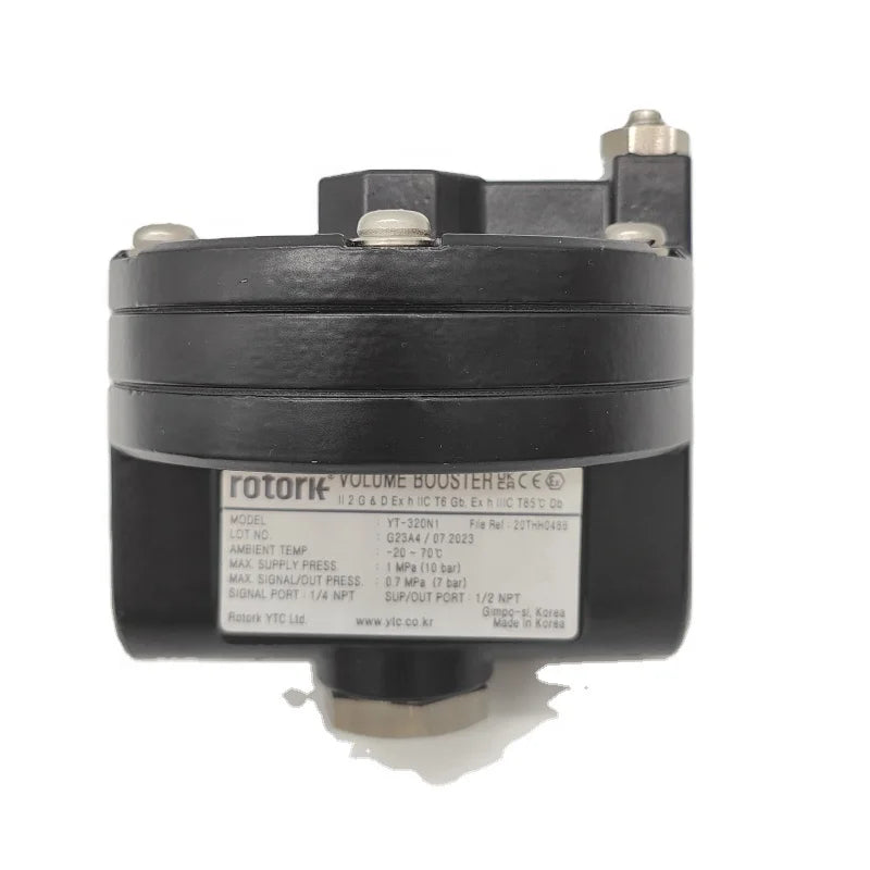 YTC Pneumatic Amplifier Stainless Steel ROTORK Amplifier YT-320N1  New Original YT320N1 - Casting / Medium Pressure / 1/4 in