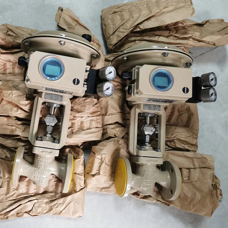 Pressure Control Valves Samson 3241 Ball Valve with 3730 Positioner and 3277 Actuator 4708 Regulator for Whole Valve Control