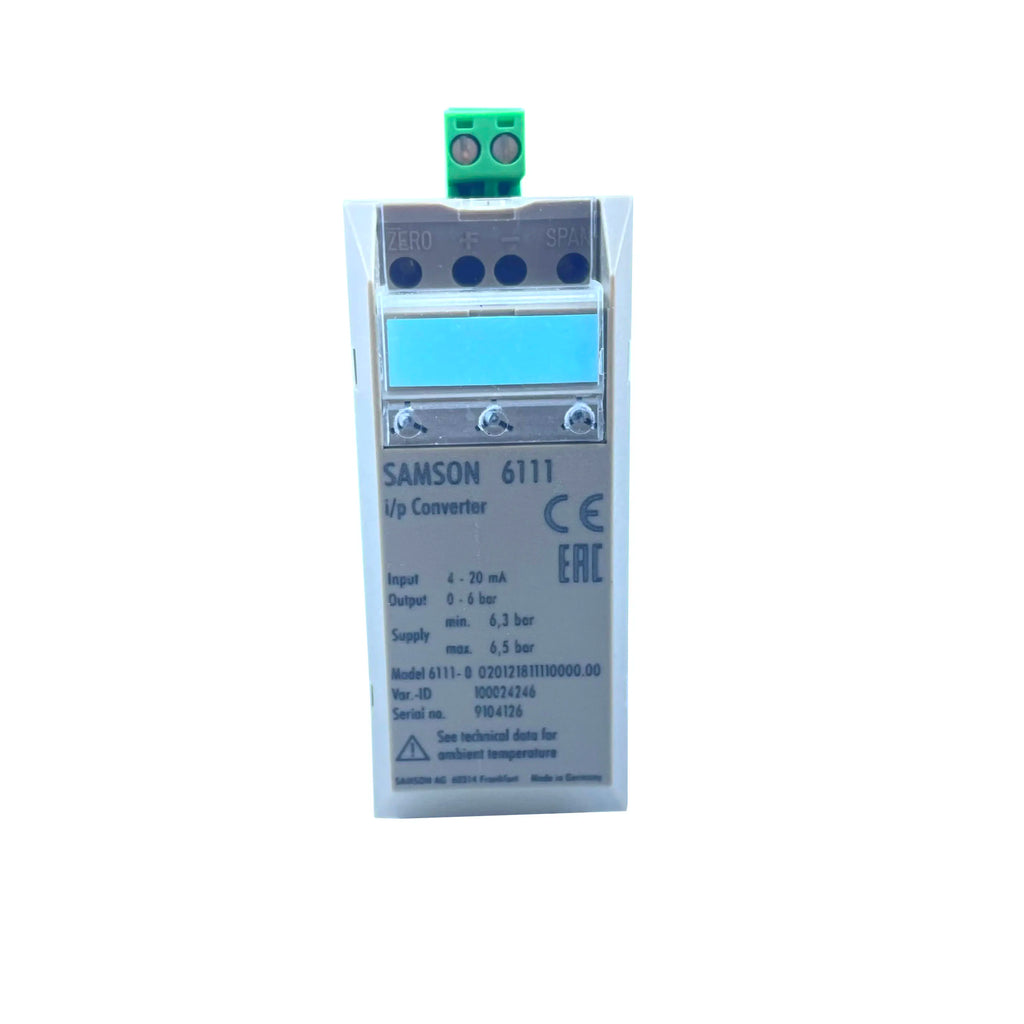 SAMSON Electrical Conversion Gas I / P Output Pressure 0-2.4bar Original Genuine 6111-0020121112110098