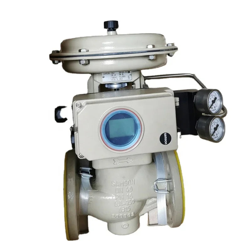 Pressure Control Valves Samson 3241 Ball Valve with 3730 Positioner and 3277 Actuator 4708 Regulator for Whole Valve Control - Casting / Medium Pressure / 1/2 in