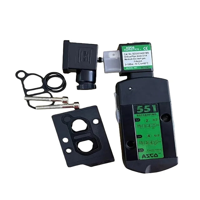 Original Brand ASCO NAMUR 24VDC 3/2 - 5/2 NC SCG551A001MS Pneumatic Solenoid Valve